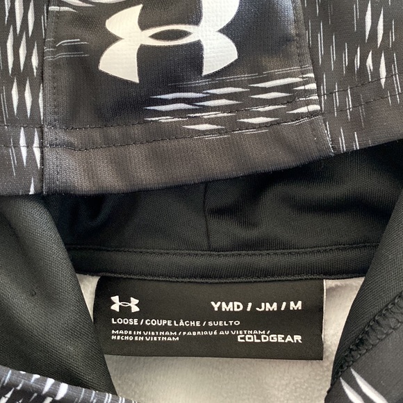 Boys Under Armour Black/Gray/White Hoodie/Pullover - Picture 3 of 6